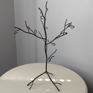 Ornament Tree Black Metal Sculpture
